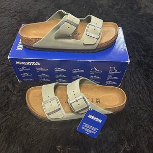 BIRKENSTOCK Arizona sage leather sandals shoes women’s eur 40 new